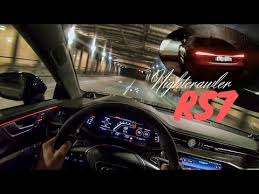 The audi rs 7 sportback. Im Audi Rs7 2020 Durch Die Nacht Pov Cruise Sound Ambiente Talk Youtube
