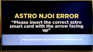 «умная корзина» made my day. Cara Betulkan Error Astro Njoi Please Insert The Correct Astro Smart Card With The Arrow Facing Up Youtube