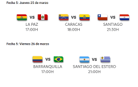 Mané garrincha, brasilia colombia vs. Horarios De Las Fechas 5 Y 6 De Las Eliminatorias Win Sports