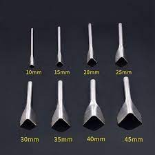 satz von 8 langlebig stahl v form punch cutter fur leder etsy grosse taschen leder diy leder