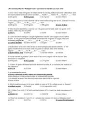 You might not require more time to spend to go to the book opening as skillfully as search for them. Cp Chemistry Practice Multiple Choice Questions For Final Exam June 2012 With Answers Cp Chemistry Practice Multiple Choice Questions For Final Exam Course Hero