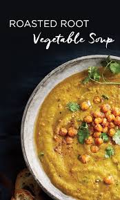 Vitamix Soup Recipe Roasted Root Vegetable Soup Vegetable Soup Recipes Root Vegetable Soup Roasted Root Vegetables