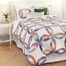 C F Enterprises Heritage Wedding Ring Quilt Set Cotton Quilt Set Quilt Sets Wedding Ring Quilt