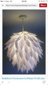 Vous pouvez faire des cartes de correspondance simple, signets, cartes postales, journal couvre. Lustre En Papier Feather Lamp Paper Crafts Diy Diy Lighting