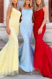 Elegant Light Blue Two Piece Prom Dress With Lace Appliques