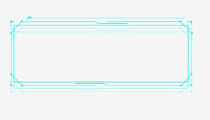 High Tech Border Frame Text Box Transparent Png And Psd High Tech Frame Png