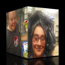 BEHOLD the whirling cube of Wacky Hat Wednesday!! The challenge? To create  wacky hats using only items found in the restaurant! Our teams definitely  did not disappoint. Oh…and…could it even BE ...