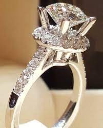 1 50ct Round Diamond Ladies Engagement Wedding Bridal Ring 14k White Diamond Solitaire Engagement Ring Unique Engagement Rings Diamond Engagement Wedding Ring
