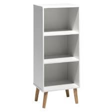 Etagere Bergen Blanche 3 Casiers Bibliotheque Et Etagere Salon Meuble Gifi
