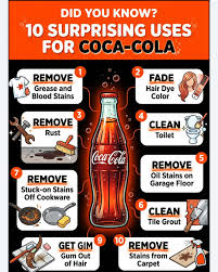 Coca-cola has surprising household uses