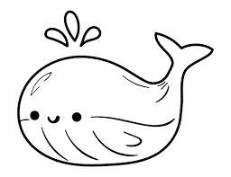 School's out for summer, so keep kids of all ages busy with summer coloring sheets. Printable Kawaii Whale Coloring Page