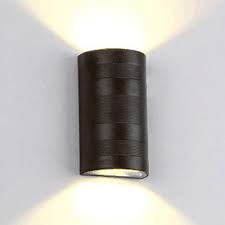 Textured Black Aluminum 6w Small Led Wall Mounted Lights 6 30 High Outdoor Porch Balcony Half Cylinder Wall Lighting Takeluckhome Com