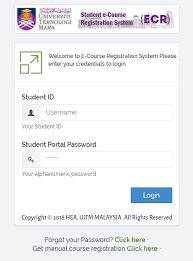 To start your course selection for registration, review the academic calendar for information on your program and degree requirements. Uitm Student Portal Cara Login Sistem Online Untuk Student Uitm