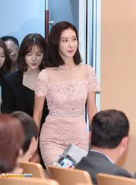 If you want the details, you can watch the show. Han Eun Jung Pink See Through With A Clean Cut Beauty