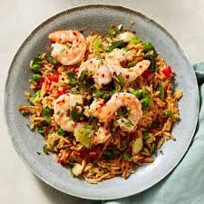 Spanish Shrimp Scampi Pimiento Rice With Peas Recipe Spanish Shrimp Pea Recipes Shrimp Scampi