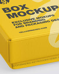 Placeit's mockup generator is much faster than using a psd mockup, and you can do it all yourself. Textured Gift Box Mockup In Box Mockups On Yellow Images Object Mockups