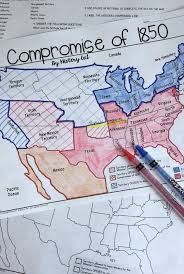 Compromise Of 1850 Map Activity Social Studies Middle School History Classroom Middle School History
