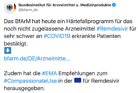 In einer studie verkürzte der wirkstoff die genesungsdauer. Remdesivir Tierversuche Verstehen