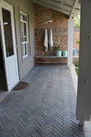 Flamed Granite Herringbone Cobble Creative Stone Outdoor Flooring Outdoor Paving Patio Stones