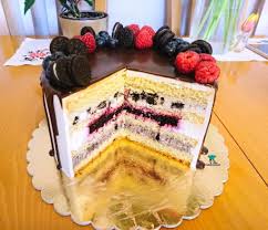 Tort Oreo Jagoda Z Dripem Pretty Birthday Cakes Vegan Bakery Food