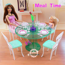 Barbie glam dining room dreamhouse accessory toy set. Barbie Doll Dining Table Buy Clothes Shoes Online