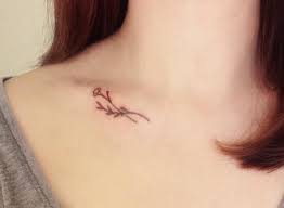 The Fifth One Before Turning 25 Collarbone Tattoo With Twisted Branches Concept In Minimalist Type Collar Bone Tattoo Tattoos Collarbone Tattoo Ideas