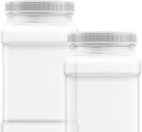 Company Square Clear Jar with Pinch Handle, 2 Pack, Plastic Storage  Container, Great for Food Storage, 1 Gallon Size