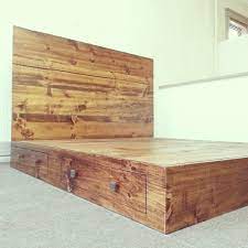 Rustic Industrial Bedroom Idea Google Search Industrial Bed Frame Rustic Bed Frame Rustic Platform Bed