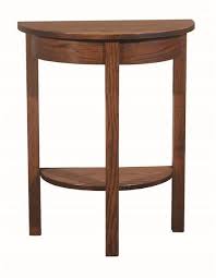 Will make a decorative addition to your rooms. Amish Heritage Mission Half Moon Side Table