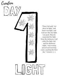 Our resources can help you teach these important biblical truths. Day 1 Of Creation Coloring Page Free Printable Coloring Pages For Kids