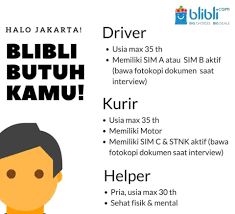 Loker bandung id adalah platform informasi lowongan kerja bandung terbaru. Lowongan Kurir Blibli Kami