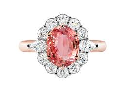 Pictures and a discussion on features of the princess eugenie reveals her gorgeous padparadscha sapphire engagement ring. Princess Eugenie S Paparadascha Engagement Ring