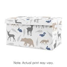 Make your child's space feel special and personalized for them with one or many of these projects! Blue And Grey Bear Deer Fox Boy Baby Nursery Or Kids Room Small Fabric Toy Bin Storage Box Chest For Woodland Animals Collection By Sweet Jojo Designs Only 37 99