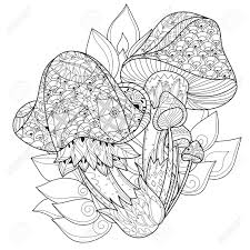 Ships from and sold by amazon.com. Hand Drawn Doodle Outline Magic Mushrooms Decorated With Floral Ornaments Floral Ornament Sketch For Tattoo Poster Children Or Adult Coloring Pages Royalty Free Cliparts Vectors And Stock Illustration Image 54570632