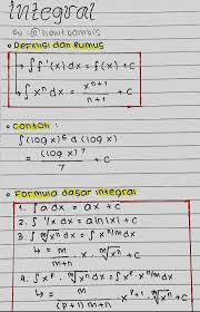 Pengintegralan fungsi f (x) yang ditulis sebagai f (x) dx disebut integral tak tentu dari f (x). Ambisnotes Kelas 11 Matematika Wajib Integral Tak Tentu Ambisnotes