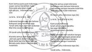 Banyak yang menyebut judulnya adalah oh tanah airku indonesia raya. Gambar Lirik Lagu Nusantara Az Zahir