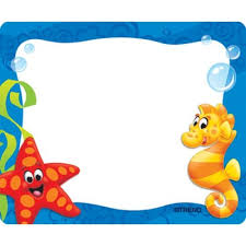 Sea Buddies Terrific Labels T68083 Sea Buddies Ocean Kids Name Tags