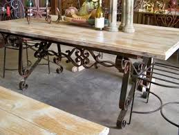 Wooden Tables With Iron Bases Dining Table Base Flat Wrought Iron Custom Base Shown W Custom Wrought Iron Dining Table Dining Table Bases Iron Base Table