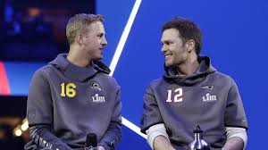 Jared goff is an american professional football quarterback who players in the national football league for the los angeles rams. Tom Brady Jared Goff Have Massive Age Gap But Same Super Bowl Dream Orlando Sentinel