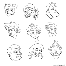 Light up the sky with. Emotion Happy Face Coloring Pages Printable