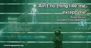 Ain T No Thing Like Me Except Me Quote By Rocket Raccoon Fotoalbum Fotos Album