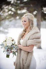 42 Gorgeous Winter Bridal Makeup Examples Happywedd Com Winter Bride Winter Wedding Bouquet Winter Wedding Dress