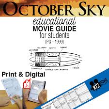 october sky movie guide questions worksheet pg 1999