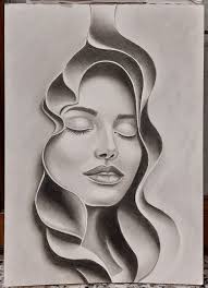 Matite grafite varie pennello sfumino e gomma pane