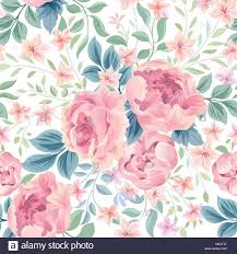 Download This Stock Vector Floral Seamless Pattern Flower Background Flourish Ornamental Summ Flower Backgrounds Summer Flower Bouquet Floral Pattern Vector