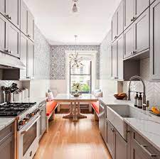 This Layout Lends Itself Well To A Sauce Sample Sip Before We Sit Down We Have No Qualms Abou Galley Kitchen Design Kitchen Renovation Kitchen Renovation Cost