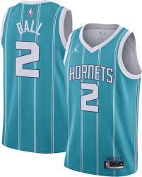 Directly inspired by jordan brand's authentic jersey, it features brand new trims. Jordan Men S Charlotte Hornets Lamelo Ball 3 Teal Dri Fit Swingman Jersey Dick S Sporting Goods