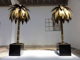 Stunning Pair Of Maison Jansen Brass Gilded Metal Palm Tree Floor Lamps From A Unique Collection Of Antique And Modern Floor L Tree Floor Lamp Tree Lamp Lamp