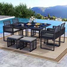 vidaXL 12 Piece Garden Lounge Set with Cushions PE Rattan