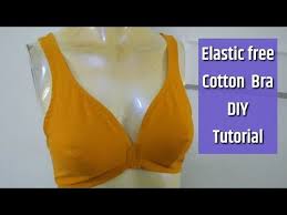 Home Made Cotton Bra Diy Tutorial Youtube Diy Bra Bra Sewing Tutorial Bra Sewing
